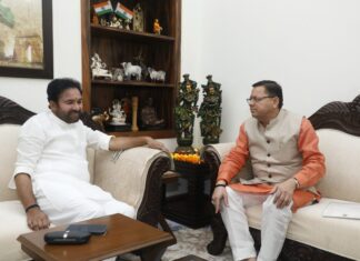 मुख्यमंत्री पुष्कर सिंह धामी ने नई दिल्ली में केन्द्रीय पर्यटन एवं संस्कृति मंत्री श्री जी. किशन रेड्डी से भेंट की।