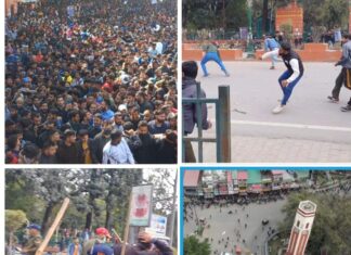 देहरादून मे प्रदर्शन के दौरान कही युवा गिरफ्तार, लाठीचार्ज .. पत्थरबाजी के बाद सीएम ने दिए पूरी घटना पर मजिस्ट्रेटी जांच के निर्देश.. तो पथराव करने वाले बाहरी तत्व, की हो रही पहचान बोले एसएसपी